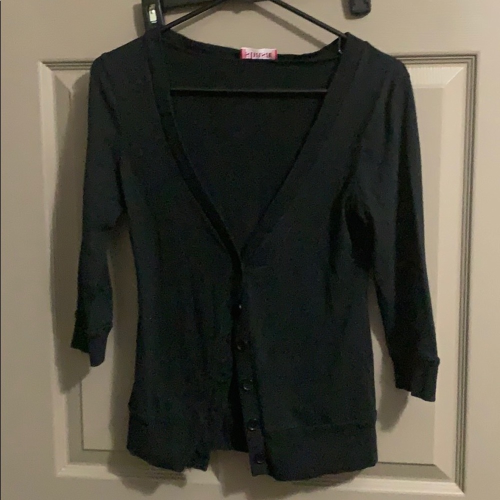 Black cardigan